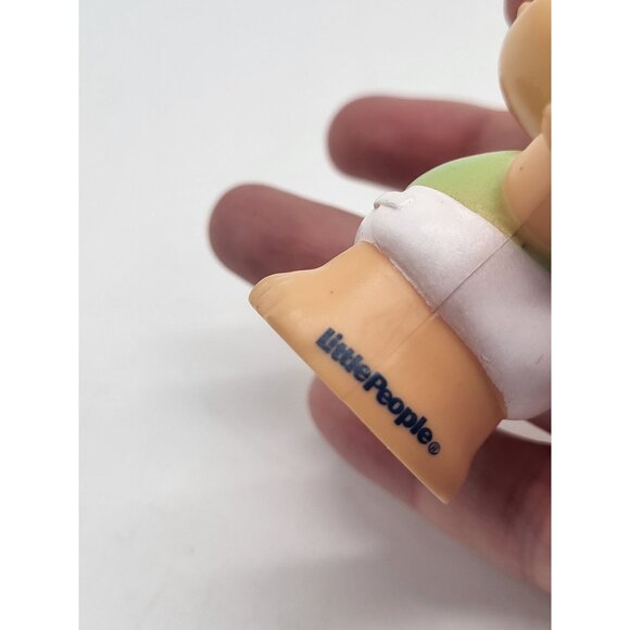 Fisher-Price Little-People Replacement Baby, Green Star Shirt, Blue Rattle GLT76 - Picture 7 of 9